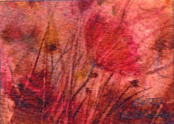 "Fall Weeds" by Betty Willmore, Cambridge WI  - Watercolor